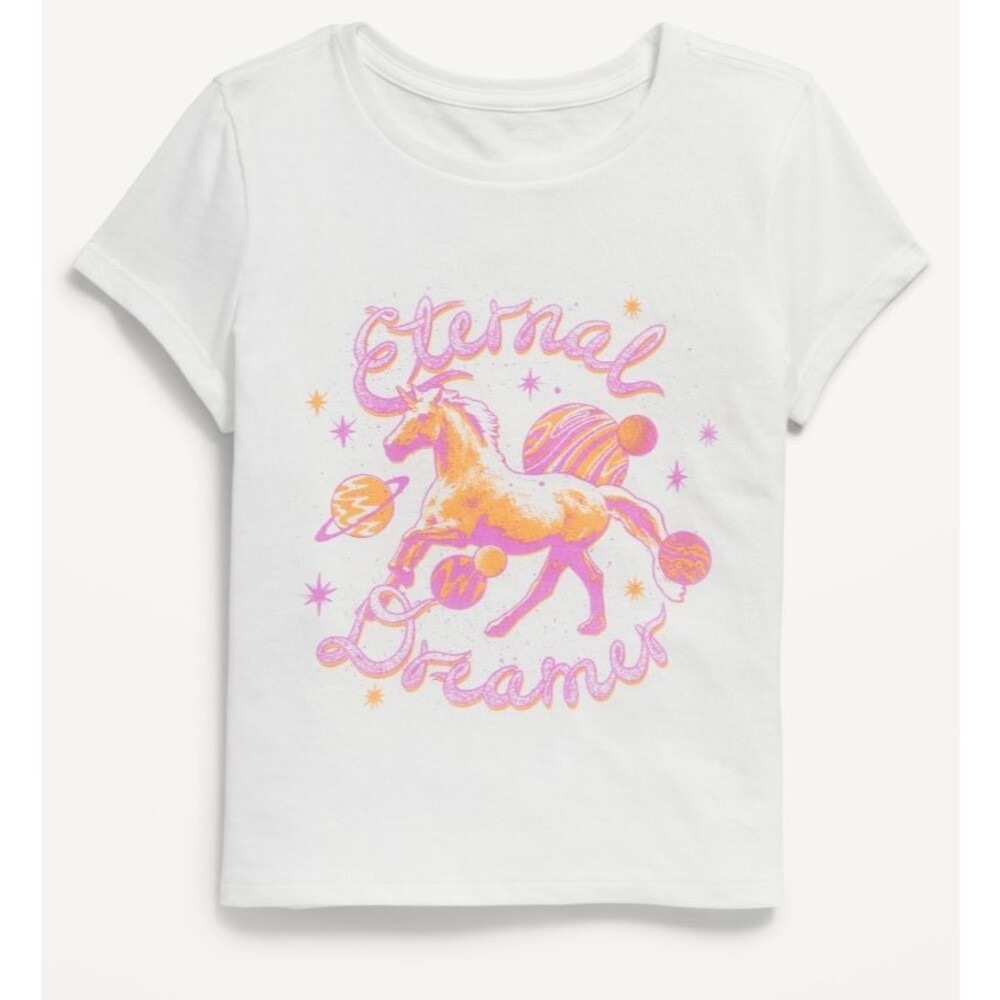 Girl's XL Unicorn T-shirt Old Navy Short Sleeve Crew neck Eternal Dreamer